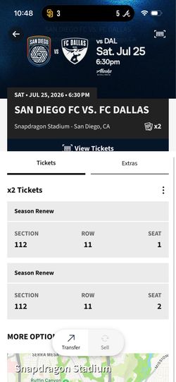 San Diego Fc tickets