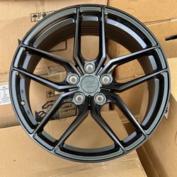 "New 4PC Rims 19"" x 8.5J Wheels Matte Black 5-112 ET35 CB66.5"