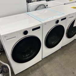 LG 4.5 cu.ft. Smart Washer & 7.4 cu.ft. Vented Stackable Gas Dryer