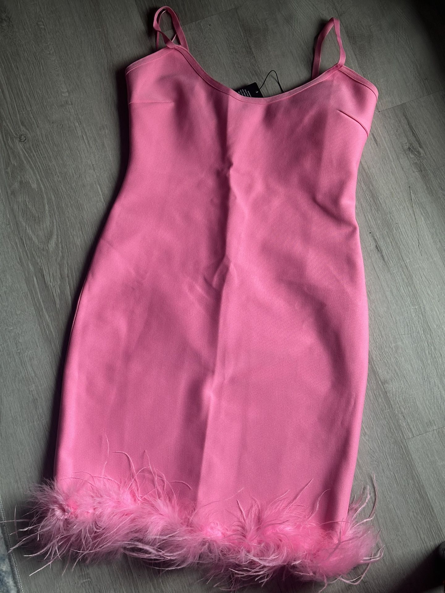 Pink Body Con Dress