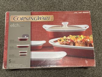 Corning Ware Etch 5 Pieces Oblong Baker