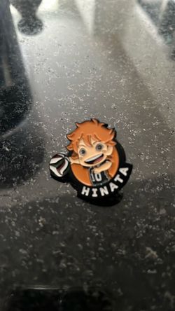 Haiku Chibi Shoyo Hinata enamel pin