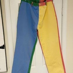 Men’s Vineyard Vines Preppy  Chino Colorful Pastel Patchwork Color Block Golf Pants Size 40X32