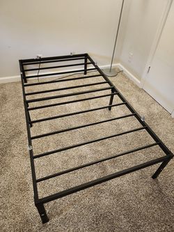 Twin Metal Bed Frame 14 Inches Tall