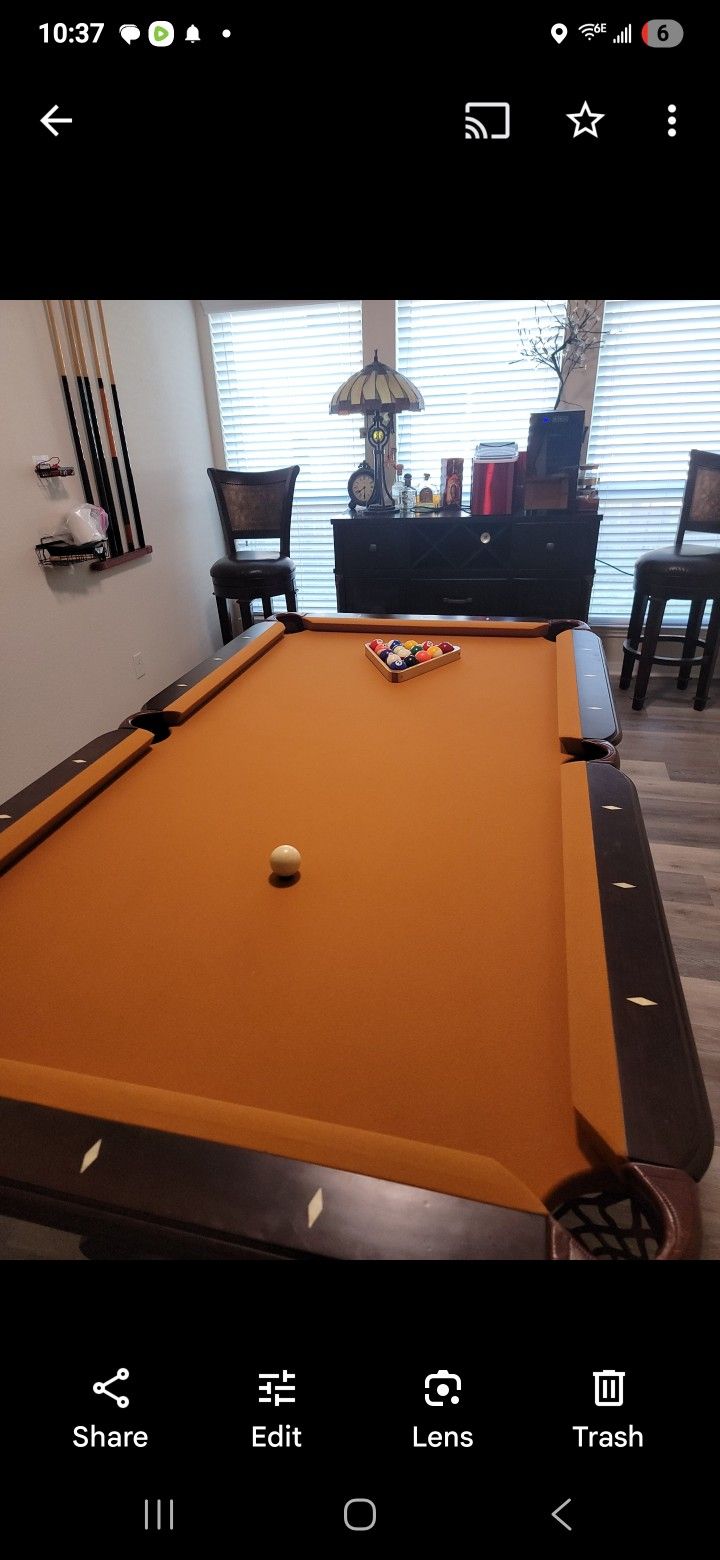 7ft Slate Pool Table Father's Day!