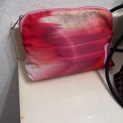 Pink And White Little Bag