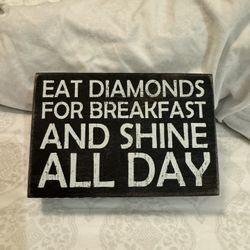 Inspirational Wooden Box Sign Decor