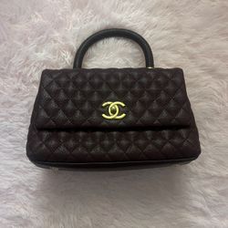 Chanel Burgundy & Gold Purse