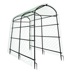 HJ-XZ1642 86 in. Extra Tall Metal Garden Arch Trellises, Cucumber Trellis with Polyethylene-Coated for Climbing Plants Outdoor
