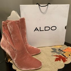 Pretty In Pink/ Aldo Pink Gold Boots Size 11  $55