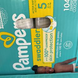 Pampers size 5 (104 count) $35