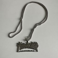 THRASHER Logo Men Pendant Necklace