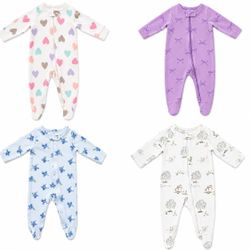 🍼 Carter’s Baby Onesies Bundle – Size 6 Months (4 Pieces) 🍼