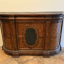Hand-crafted Wooden Bar With Stools