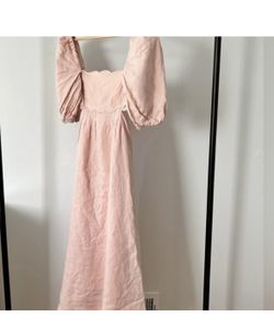 Blush Pink Midi Dress Medium
