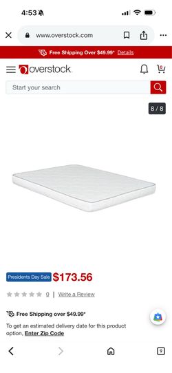 6inch Twin Suri Mattress By Primo