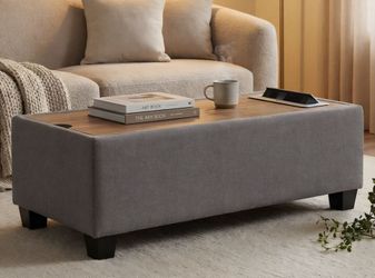 Madison USB power ottoman