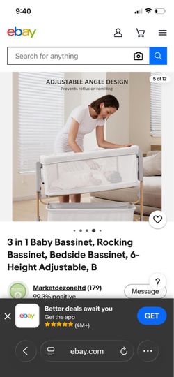 LovliTod Bedside Sleeper Bassinet