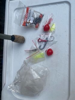 Fishing rod with supplies
