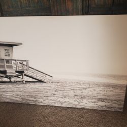 Cool Black And White Soothing Beach Photo