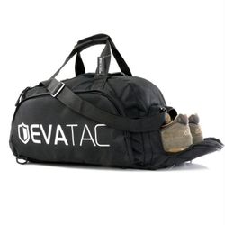 Evatac 40L Tactical Hybrid Duffel Bag & Backpack - Black - NEW UNUSED