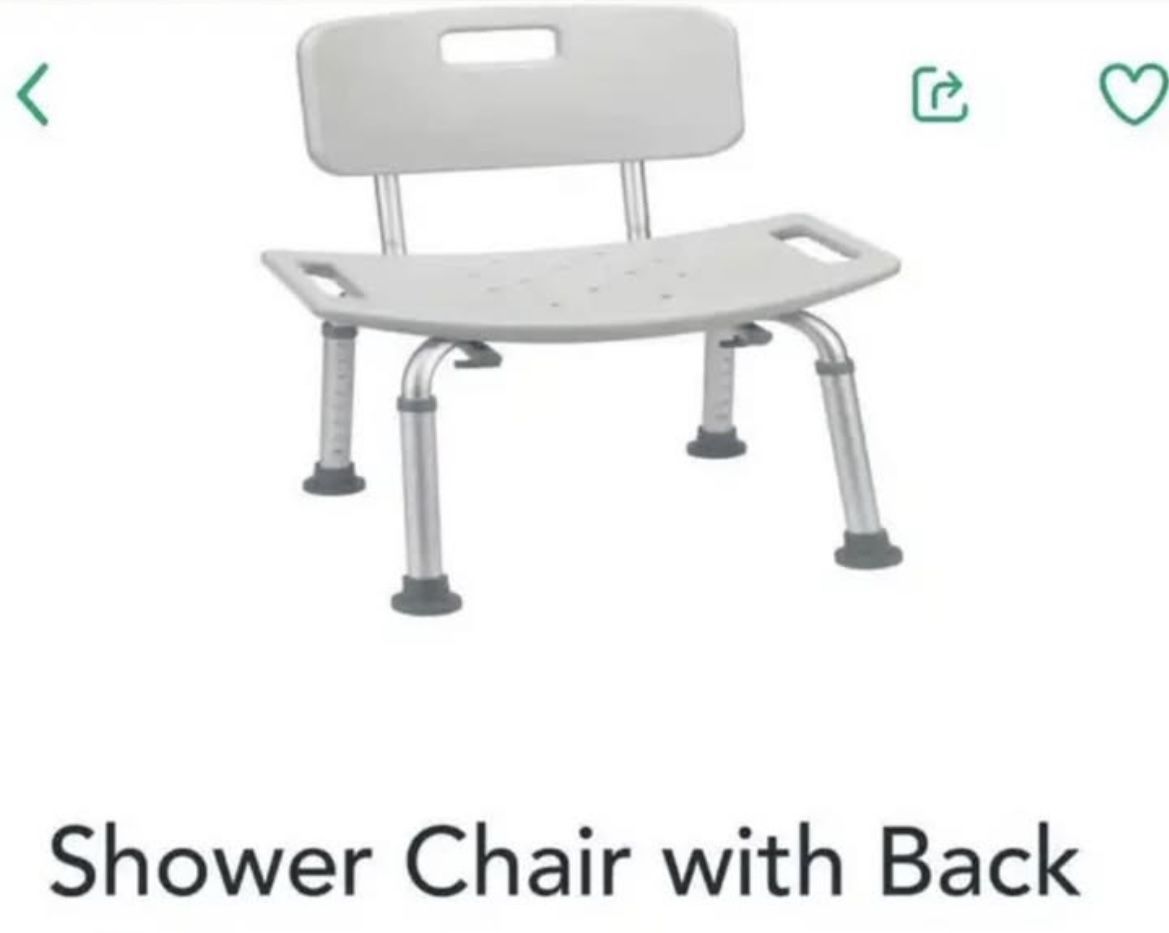New Shower Chair With Handles
