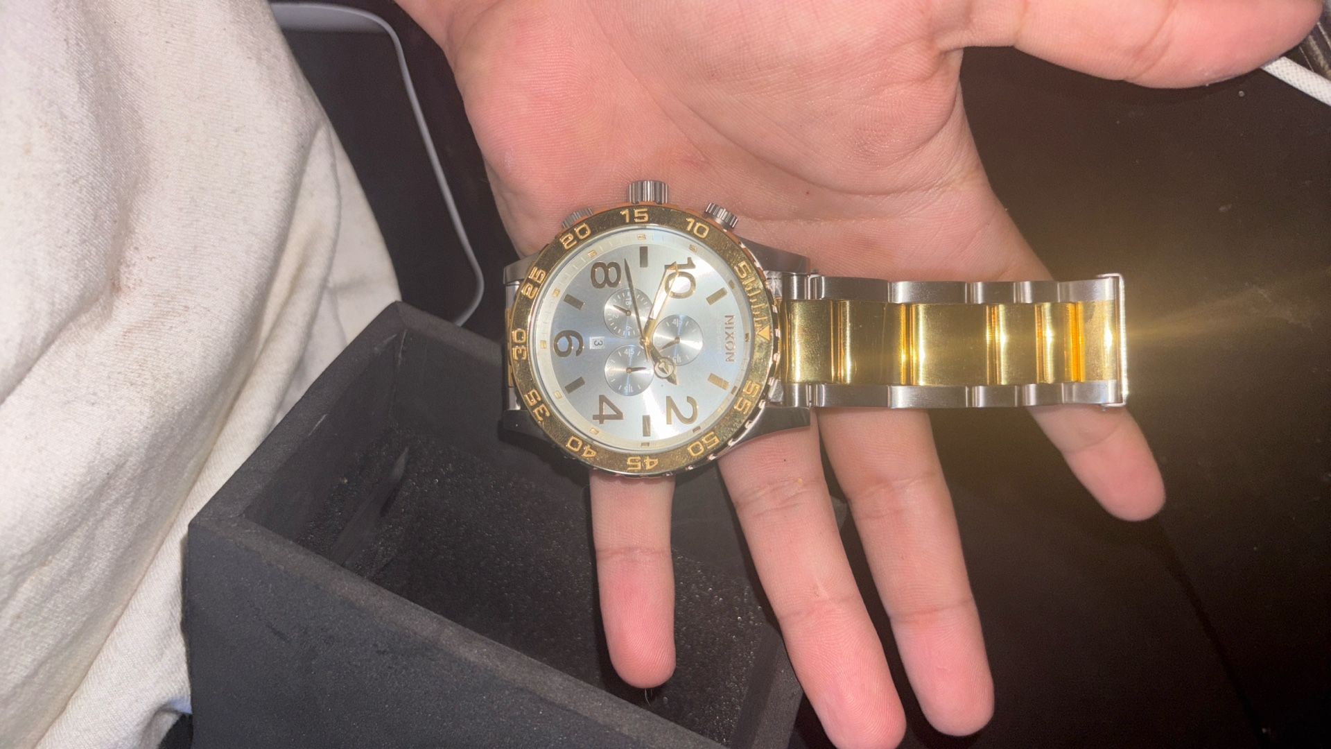 51-30 CHRONO silver/gold Nixon Watch