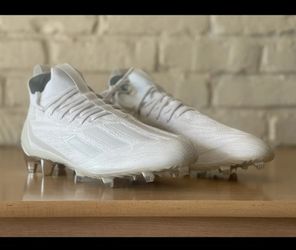 Adidas Adizero Primeknit Football Soccer Cleats White Chrome Men Sz 12 GX5420