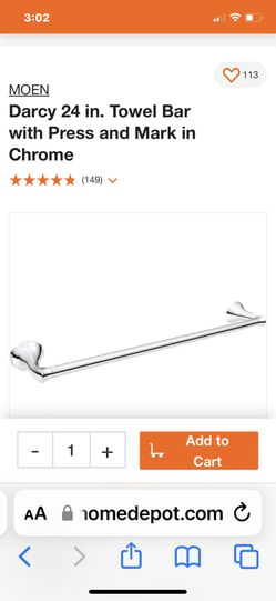 Moen Darcy 24” Bathroom Towel Bar