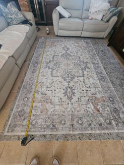 Washable Area Rug 6' x 9'