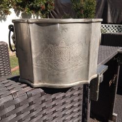 S T E T S O N. Nickel  V A S E. Made In India. Antique Collection Over 45 Years.