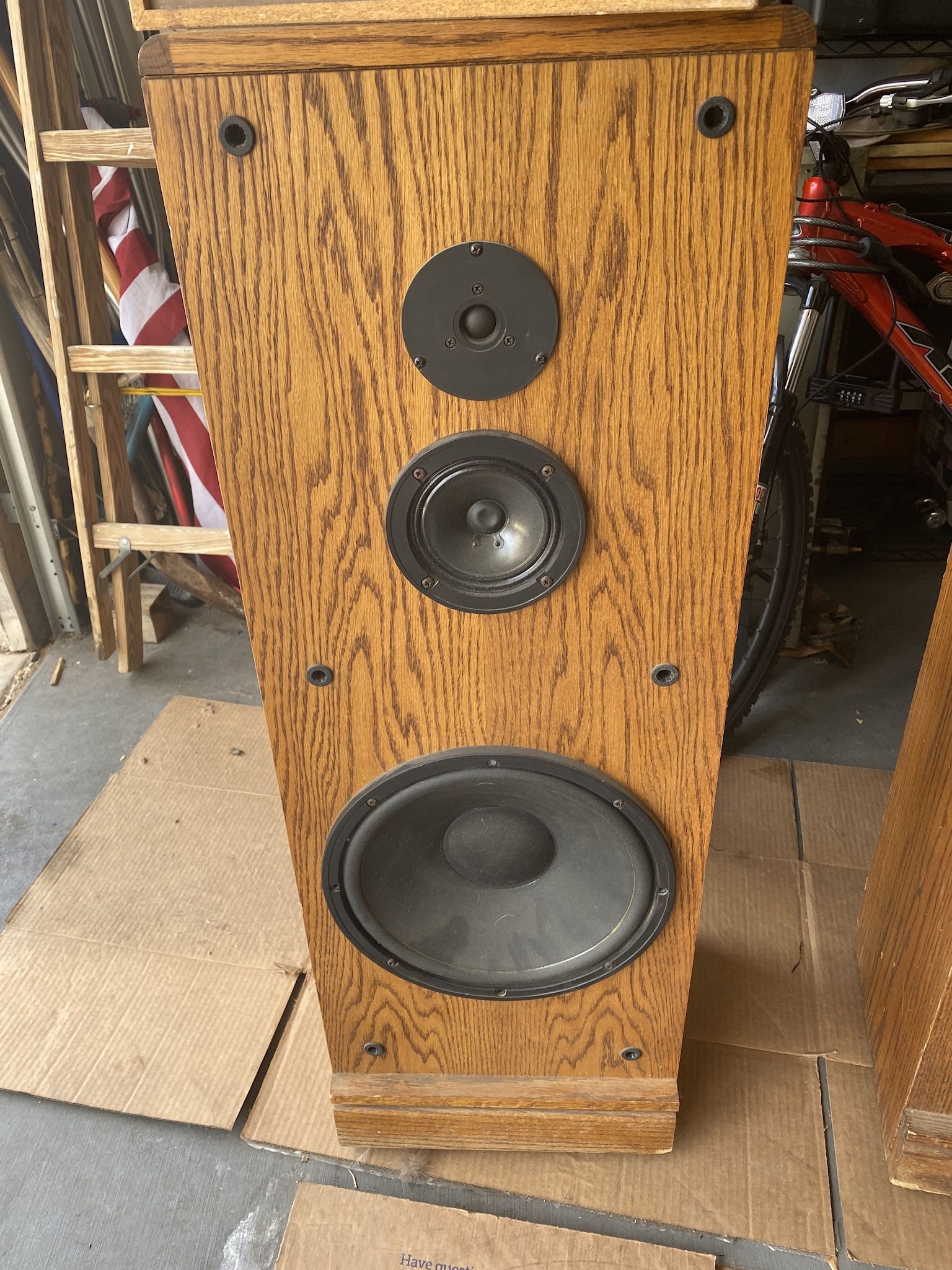 Mitsubishi  Ss-4100 Wood Floor Speakers 
