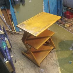 Microwave Table In Wheels