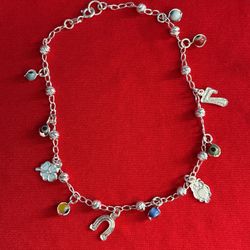 Good luck charms Sterling silver 925 anklet