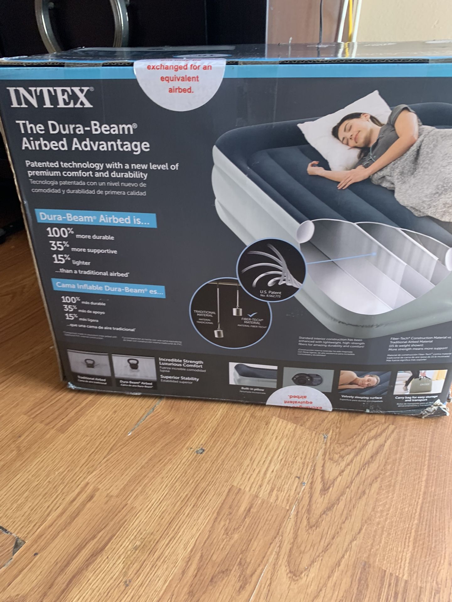 Intex Air beam 18” Air mattress 