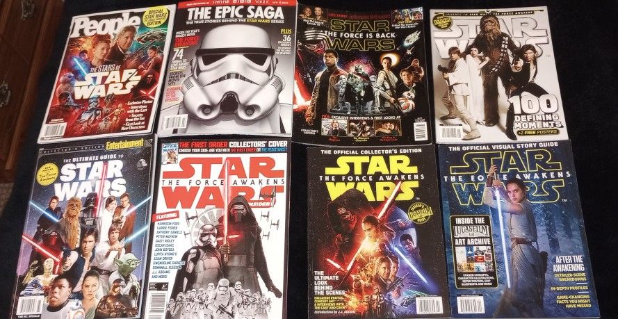 SET OF 8 SPECIAL EDITION STAR WARS MAGAZINES