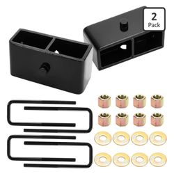 2" Rear Leveling Lift Kits Block Kit Compatible with 2WD 4WD Chevy Silverado 1(contact info removed)-19, GMC Sierra 1(contact info removed)-20