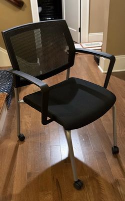 Sit On It Seating Focus Side Chair Rolling Office Task Desk