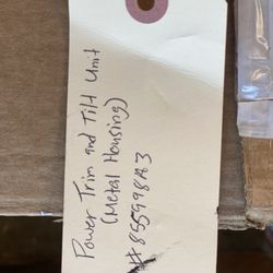 Mercury Trim And Tilt #855998A3