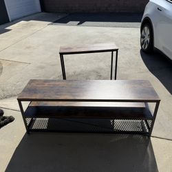 Tv Console And Matching Entry Table 