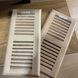 LOW PRICE MOVING- 2 CRATE AND BARREL OAK VENT COVERS 