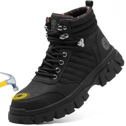 🥾Waterproof Steel Toe Boots - For Comfortable Mens Safety Work Boots Indestructible 🥾🥾