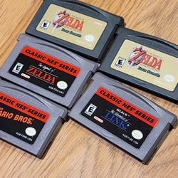 Authentic Zelda GBA Games A Link To The Past Adventure Of Link Gameboy Advance