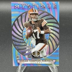 2023 Illusions Mystique Light Blue #10 Dorian Thompson-Robinson RC #/299