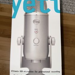 Logitech Creators Blue Yeti USB Microphone Silver