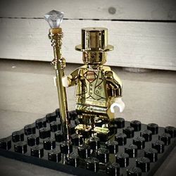 Lego Custom Mr. Gold Minifigure