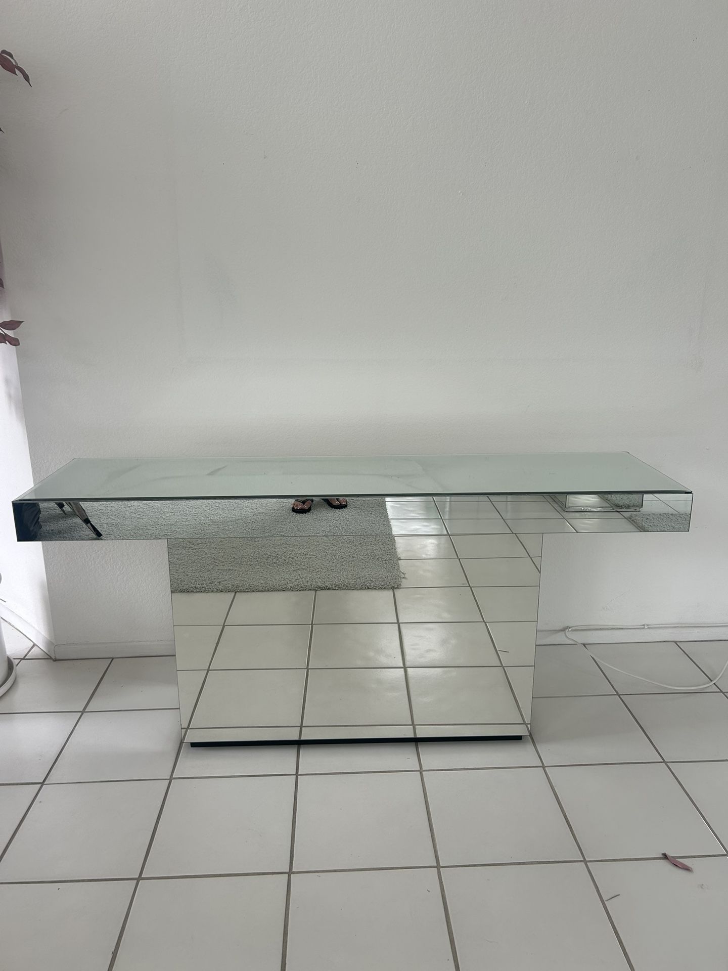 Beveled Mirrored Console/Entryway Table