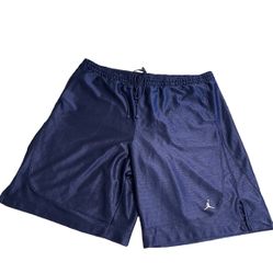 Jordan Shorts Men 2XL Blue Jumpman Embroidered Athletic Basketball Lightweight