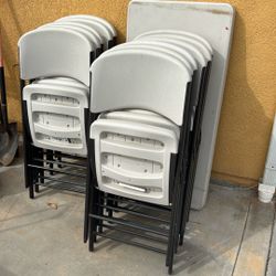 Lifetime 4 Tables  And 11 Chairs 