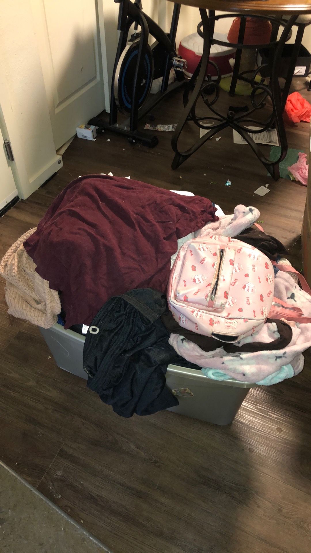 Tub of Women’s Clothing